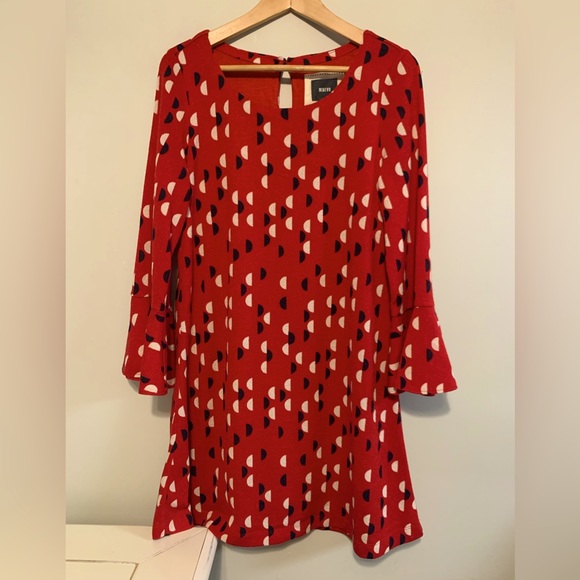 Anthropologie Dresses & Skirts - Anthropologie Anthousai Swing Dress Red Size Medium